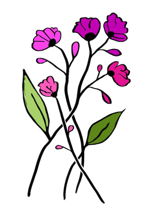 Pink Meadow Blossoms