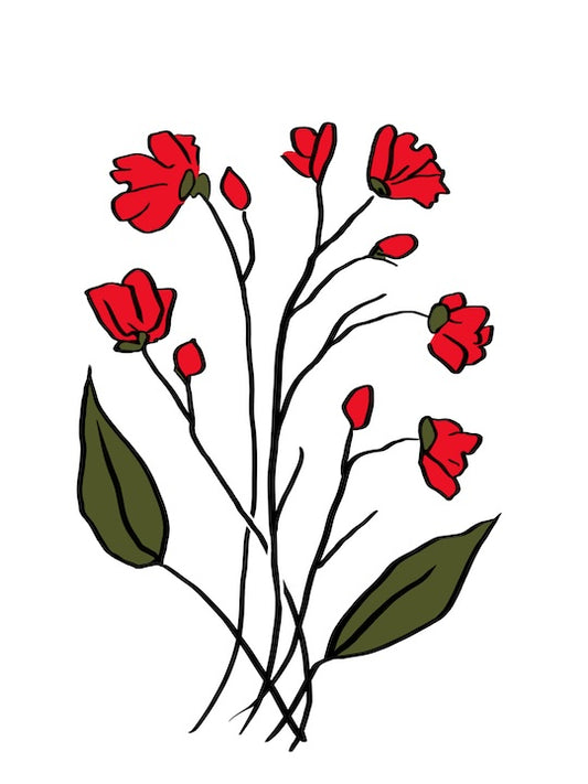 Scarlet Wildflowers